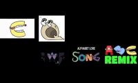 Alphabet lore songs played same time 8 videos