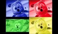 Gummy Bear Song Blue Red Green & Yellow (Four Versions at Once)