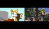 Tails Reacts To Madagascar - Fossa Attack (Deleted Scene)