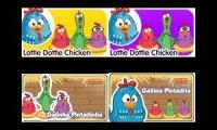 Lottie Dottie Chicken Song in 4 Languages