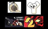 Alphabet lore q number lore played same time 4 videos says kyoooooooo