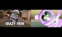 crazy frog and gummy bear (gummy vlad version)