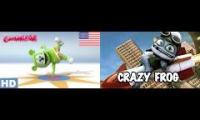 gummy bear vs crazy frog thing