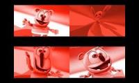 Gummy Bear Song HD (Four Red & Chipmunk Voice Versions at Once)