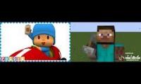 Thumbnail of Invisible Pocoyo Spilt Into Invisible Steve