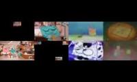Thumbnail of (Remake with Audio) Gumball vs SpongeBob Sparta QuadParison 2 (Comparison #2)