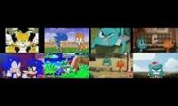 Thumbnail of (sparta remix) Sonic vs Gumball Quadparison