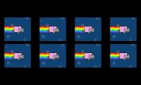 Over 9000 Nyan Cats all over the sky !