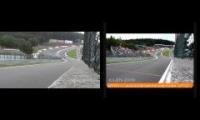 Spa Francorchamps : Speed comparaison GT vs F1