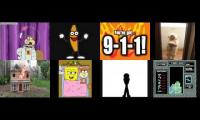 sideshow vs 9-1-1 vs dancing dog vs fire vs stickman vs sideshow 2  vs tetris vs dancing banana