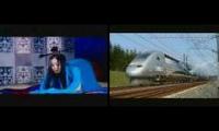 Lee JungHyun-Wa vs TGV world speed record 574.8 km/h 3 April 2007 by VJ Benny Andersson