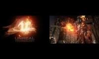 Unreal Engine 4 Elemental Demo Comparison - PC (left) vs PS4 (right)