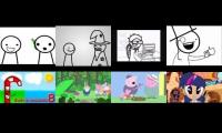 Asdfmovie vs. Challenge to Win Vs. Peppa Pig Vs. My Little Human