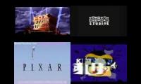 4 scary logos playing at once