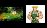 Guiles theme and the retarded dives.