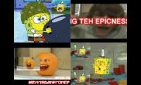 My Sparta Remix Quadparison (Spongebob vs Fred)