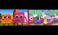 cubeez and peppa pig Quadparison