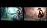League of Legends - Ahri is voicing love with Wukong