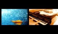 Rainy day and piano music for relaxation 3