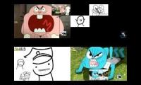 dream land spartan has sparta quadparison (The Amazing World Of Gumball vs asdfmovie)