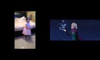 Sofia dances Frozens Let it go