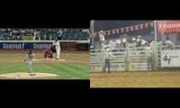 Bartolo Colon runs vs. Eight-second rodeo