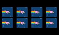 Over 9000 Nyan Cats all over the sky !