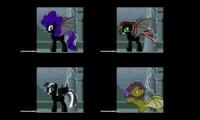 Quadriple Of The Mane 6 Dragon Transformation