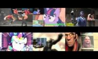 sparta remix sixparison ( team fortress 2 vs my little pony)