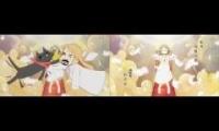 Nichijou Opening 2 compared to SMOKE WEED version