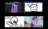 sparta drlasp v2 remix quadparison (asdfmovie vs my little pony)