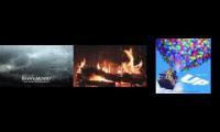 Rainy Mood + Godot + Fireplace!