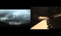 Titanic played by piano and rain mood