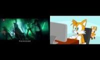 tails reacts to what does the fox say
