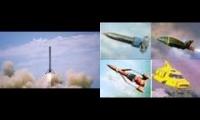 SpaceX grashopper thunderbirds mashup