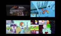 spongebob vs mlp vs 1989 world sports vs bfdi quadparison