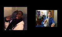 Ron burgundy reaction to deez nutz