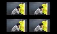 HE SCREAM AT OWN PAINT :V