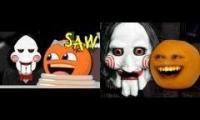 oringinal vs animated round 1 annoying orange saw