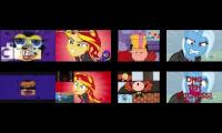 (KLASKY VS BRATTY) Klasky Csupo, Sunset Shimmer, Princess Morbucks and Trixie Sparta Eightparison