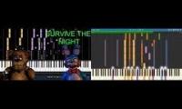 survice the night piano mashup