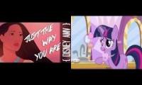 just the way you are: (mlp and disney couples)