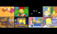 all the simpsons butterfingers at the same time