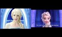 Let it go song ( real vs animation)