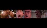 All 3 Top 10 Hilarious Movie Deaths Videos Played At Once