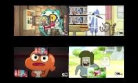 regular show vs gumball sparta  quadparison