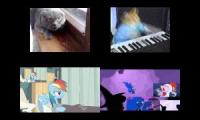 sparta venom quadparison cat piano vs my little pony