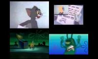 sparta quadparison tom and jerry vs spongebob