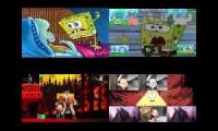 spongebob vs gravity falls quadparison