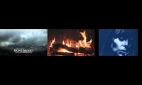 Joni Mitchell + Rain + Fireplace mood